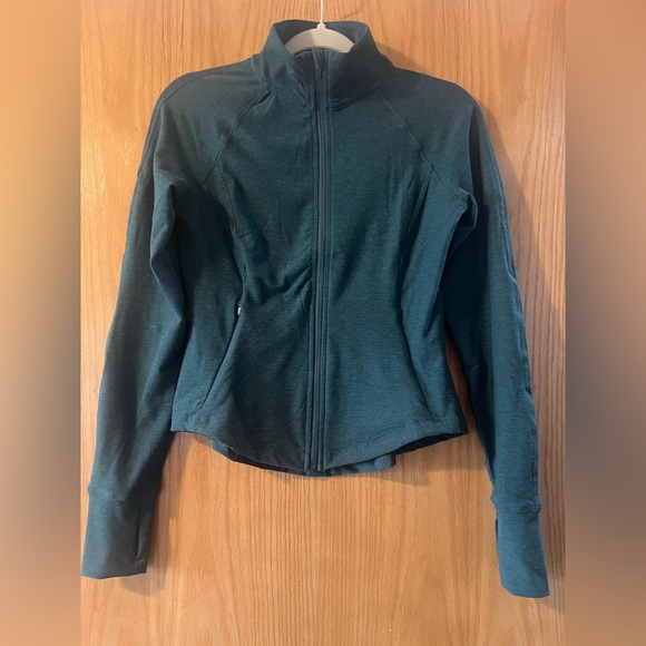 Danskin Full Zip Athletic Jacket, Heathered Blue-Green/Turquoise,Women’s Size XS - Picture 11 of 12